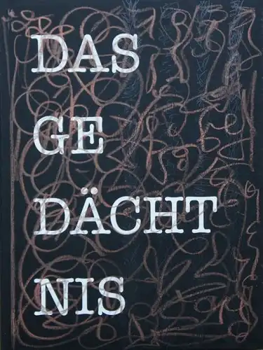 Mickel, Karl: Das Gedächtnis. Mit von Hand handbemalten Einband von Strawalde.