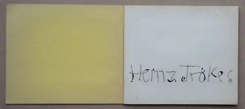 Heinz Trökes - Ausstellungskatalog mit einer signierten Original Zeichnung von Heinz Trökes