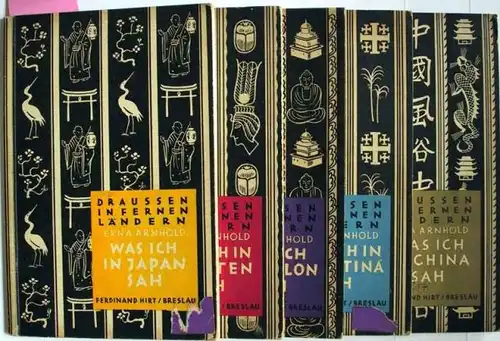 Arnold, Erna: Konvolut von fünf Heften der Reihe &quot;Draussen in fernen Ländern&quot;.