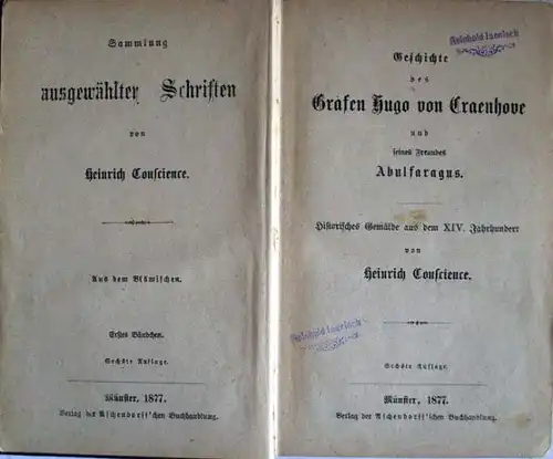 Conscience, Heinrich: Sammlung ausgewählter Schriften. 1. bis 5. Bändchen in einem Band.