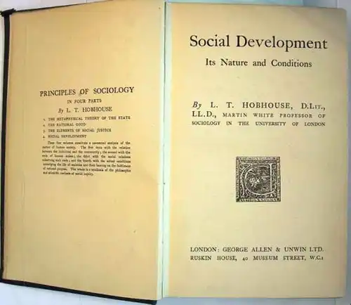 Hobhouse, L.T.: Social Development. Its Nature and Conditions.