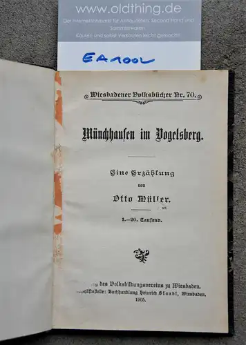 Müller, Otto: Münchhausen in Vogelsberg. Eine Erzählung. 