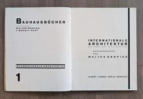 Internationale Architektur. 