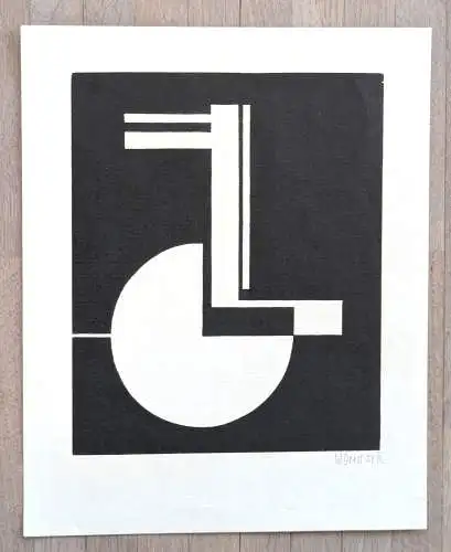 Walter Dexel - Signierte Original Grafik - Ohne Titel