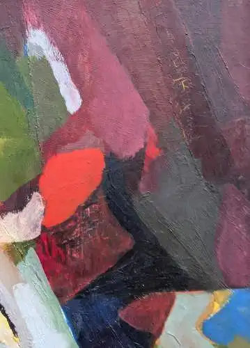 Ölgemälde "Der rote Hahn" von Karl Oppermann