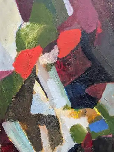 Ölgemälde "Der rote Hahn" von Karl Oppermann
