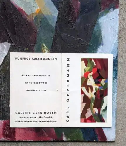 Ölgemälde "Der rote Hahn" von Karl Oppermann