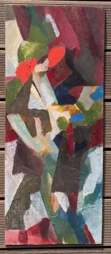 Ölgemälde "Der rote Hahn" von Karl Oppermann