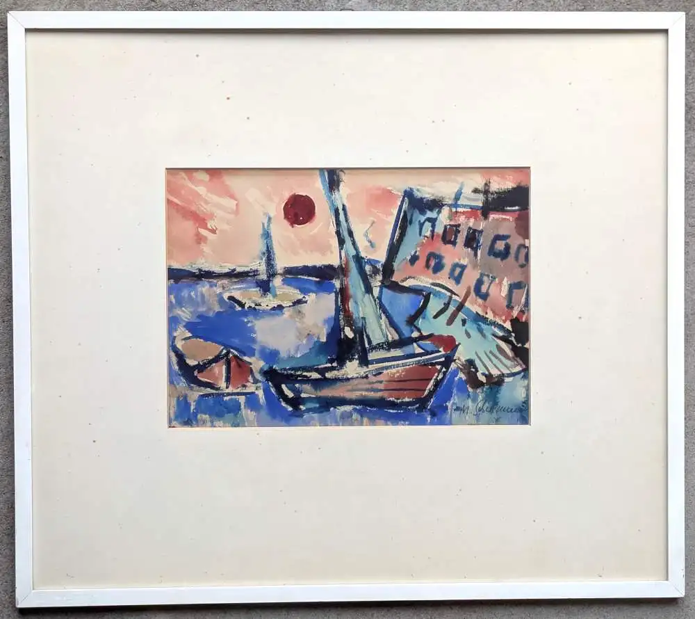 Aquarell von Max Schwimmer 0