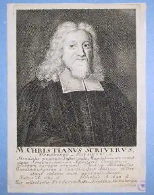 Kupferstich: M. Christianus Scriverius