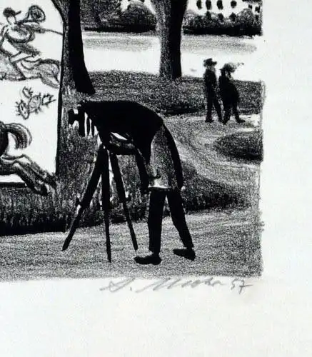 A.Mohr – Fotograph bei der Arbeit im Park