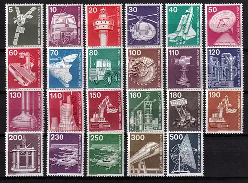 Bund postfrisch Industrie und Technik BRD komplett 846 - 859,990 - 994....
