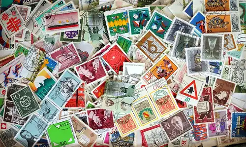 Kiloware  Bund Sondermarken ohne Papier per 100g