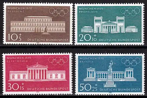 BRD 624-27 kpl. Satz Olympische Sommerspiele 1972 postfrisch **
