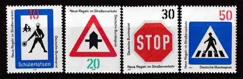 BRD 665-68 kpl. Satz Neue Verkehrsregeln, postfrisch **
