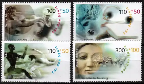 BRD 2094--97 kpl. Satz Sporthilfe 2000, postfrisch **
