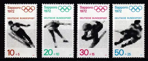 BRD 680-83 kpl. Satz Olympische Spiele 1972, postfrisch **
