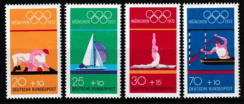 BRD 719-22 kpl. Satz Olympische Sommerspiele 1972, postfrisch **
