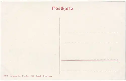 Carte de vue Sachsen Merlefall, inachevée