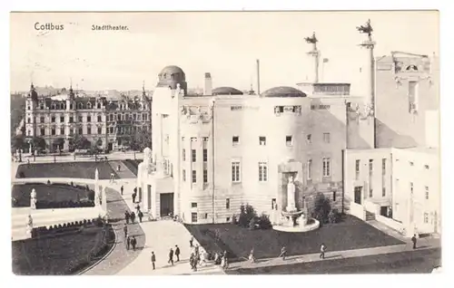 AK Cottbus, Stadttheater, gel. 1909