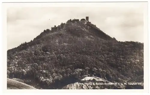 AK Ruine Yburg bei Baden- Baden, ungel.