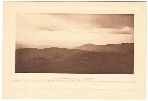 CP Hartmannswillerkopf, Südel et Plaine du Rhin sous L'Orage Pendent un Bombardement, ohnl.