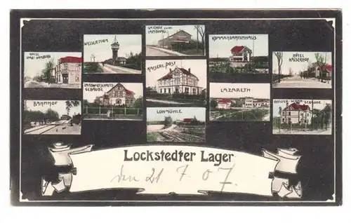 AK Hohenlockstedt, Lockstedter Lager, Mehrbild, gel. 1907