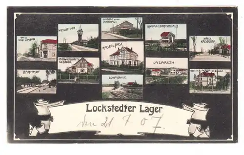 AK Hohenlockstedt, Lockstedter Lager, Multibild, gel. 1907