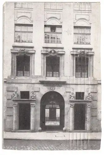 AK Münchner Gewerkschaftshaus, Pestalozzistraße 40/ 42, Feldpost, gel.1915