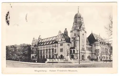 AK Magdeburg, Kaiser Friedrich-Museum, gel. 1929