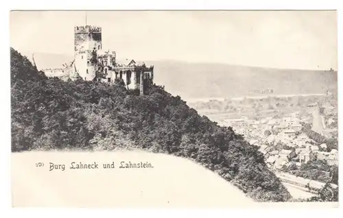 AK Burg Lahneck und Lahnstein, ungel.