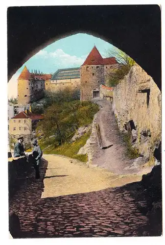 AK Bautzen, Blick durch das Mühlentor, Feldpost, Reserve- Lazarett, gel. 1916