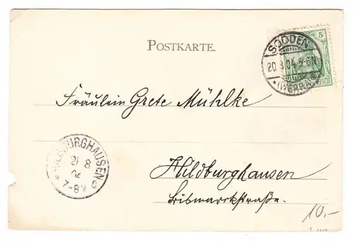 AK Allendorf a.d. Werra, Eschtrut'sches Haus, gel. 1904