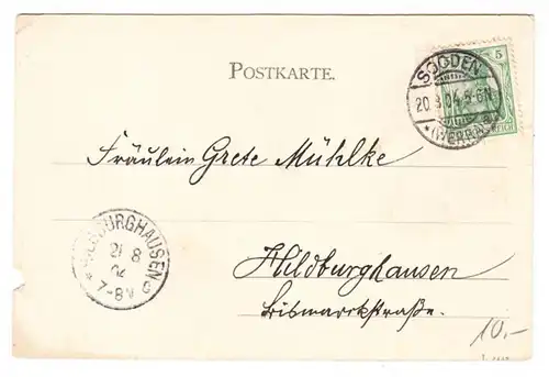 AK Allendorf a.d. Werra, Esthtrutche Haus, gel. 1904
