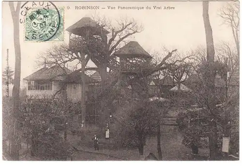 CPA Robinson, Vue Panoramique du Vrai Arbre , gel. 1907