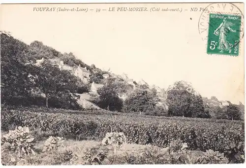 CPA Vouvray, Le Peu- Morier, gel. 1910