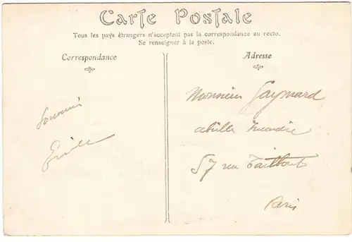 CPA Vouvray, Le Peu- Morier, englouti 1910
