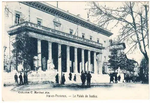 CPA Aix en Provence, Le Palais de Justice, ungel.