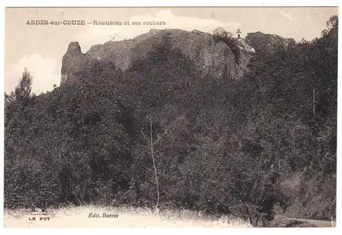 CPA Ardes sur Couze, Rentieres et ses Rochers, gel. 1949