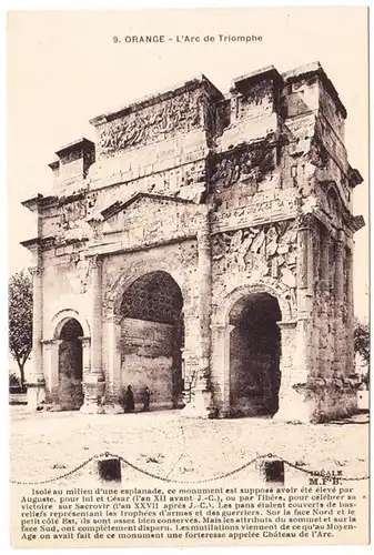 CPA Orange, L‐Arc de Triomphe, ohn.