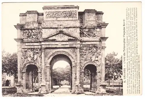 CPA Orange, L` Arc de Triomphe, Facade Nord, ungel.