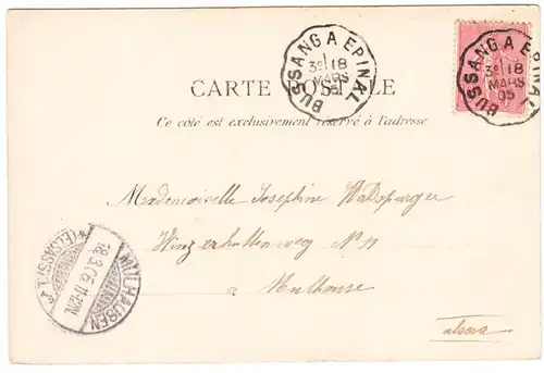 CPA Excursion Franche-Comte Chute du Doubs, gel. 1905
