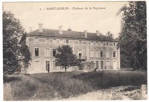 CPA Saint Sorlin, Chateau de la Peyrouse, ungel.