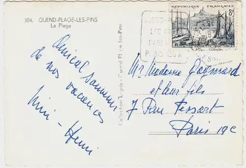 CPA Quend, Plage les Pins, gel.