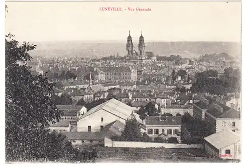 CPA Luneville, Vue generale, ungel.