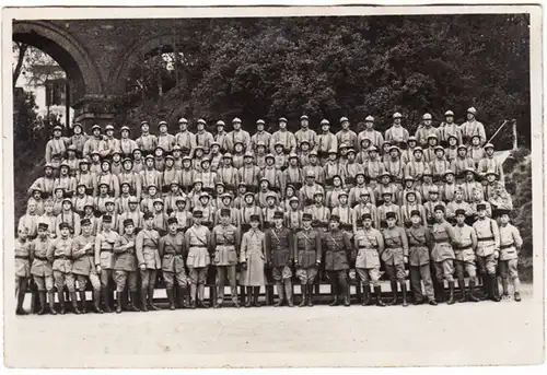 CPA Photo de composition de soldats français, ungel.