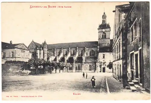 CPA Luxeuil Les Bains, Eglise, ungel.