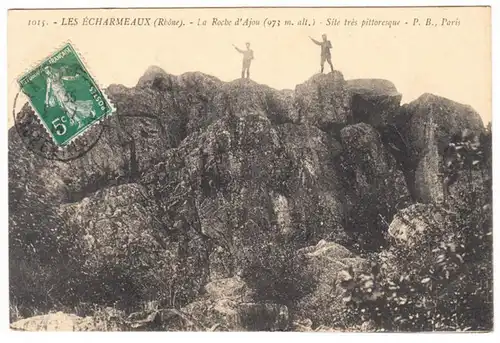 CPA Les Echarmeaux, La Roche d'Ajou, gel.