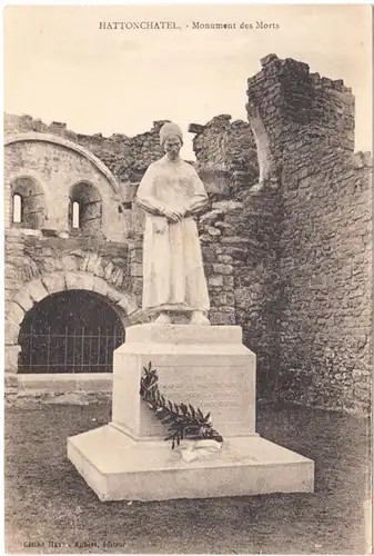 CPA Hattonchatel, Monument de Morts, ungel.