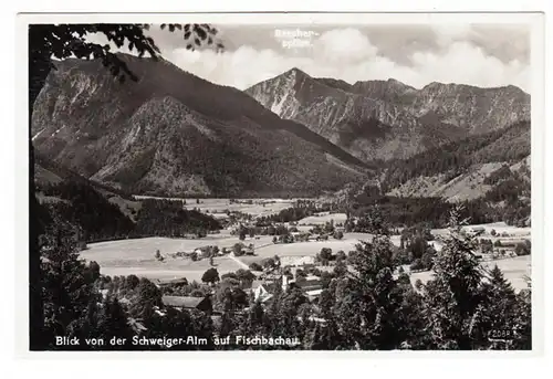 AK Blick von der Schweiger- Alm auf Fischbachau, gel. 1935